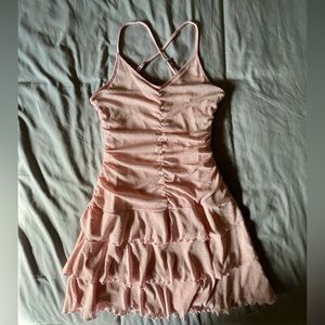 Wild Fable Pink Rouched Dress